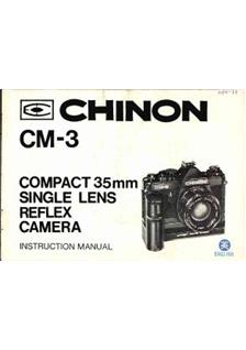 Chinon CM 3 manual. Camera Instructions.